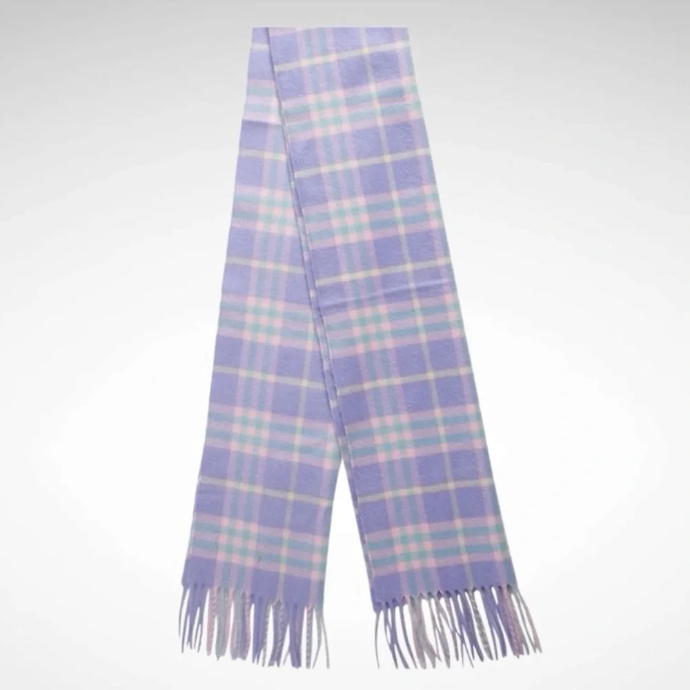 BURBERRY LONDON PLAID 100% CASHMERE SCARF NEW - Picture 3 of 13